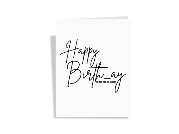 Happy Birth-ay Pop Up Card