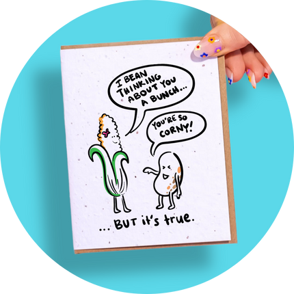 Bean Thinking - Plantable Greeting Card