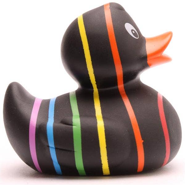 Black Rainbow Rubber Duck