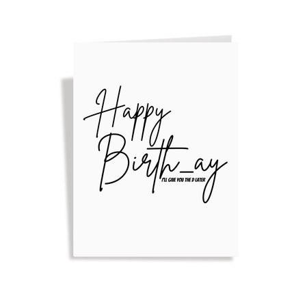 Happy Birth-ay Pop Up Card