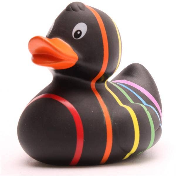 Black Rainbow Rubber Duck