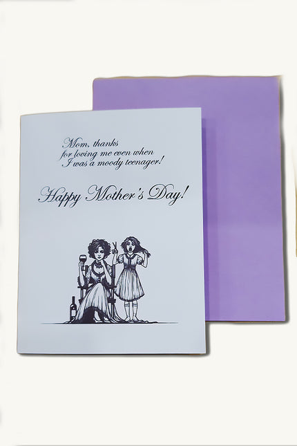 Moody Teenager - Mother's Day Greeting Card