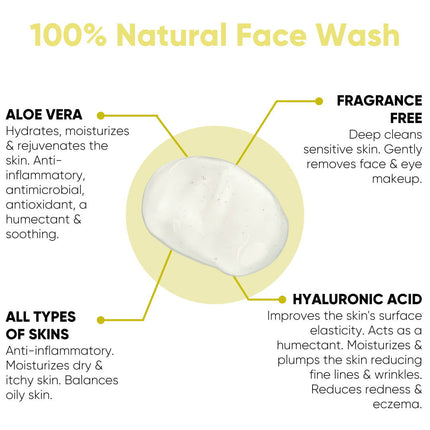 100% Natural Face Wash - Fragrance FREE