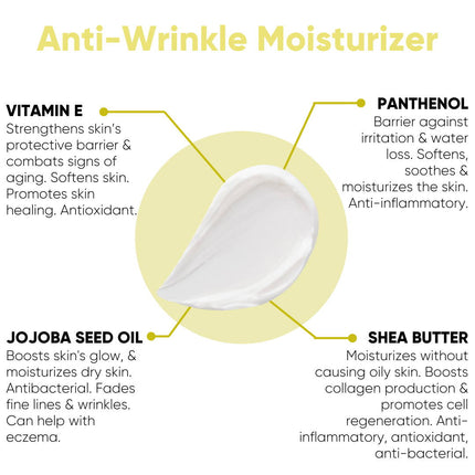 Anti-Wrinkle Moisturizer - 99% Natural & Fragrance FREE
