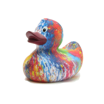 Rainbow Splash Rubber Duck