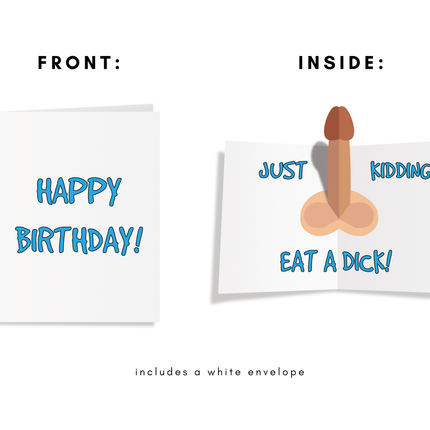 Adult 3D Pop Up Funny Birthday Card