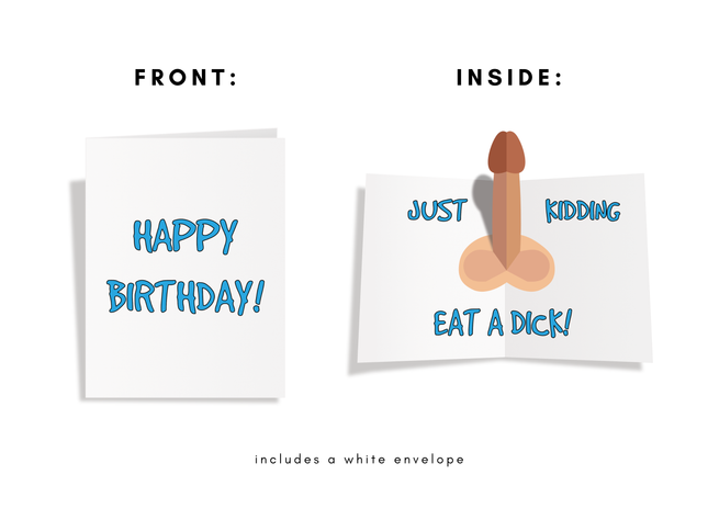 Adult 3D Pop Up Funny Birthday Card