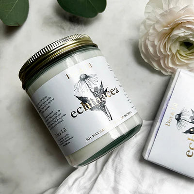 Echinacea Soy Candle - Dot & Lil's  Wildflower Collection